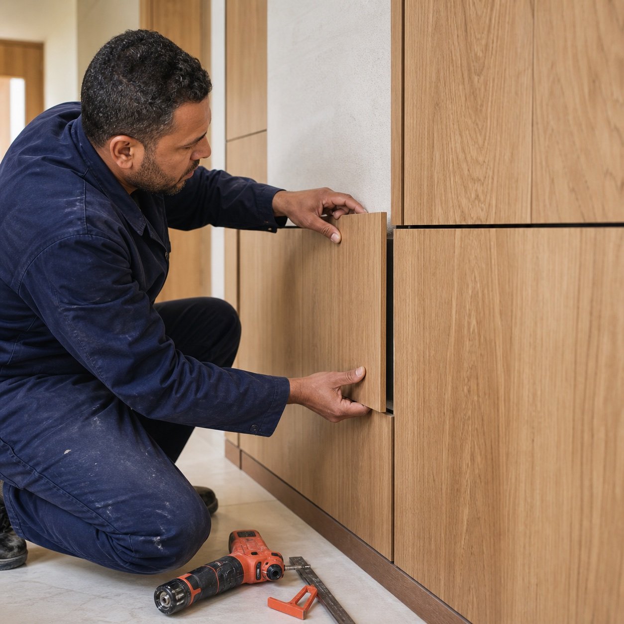 Pose de menuiserie bois sur mesure